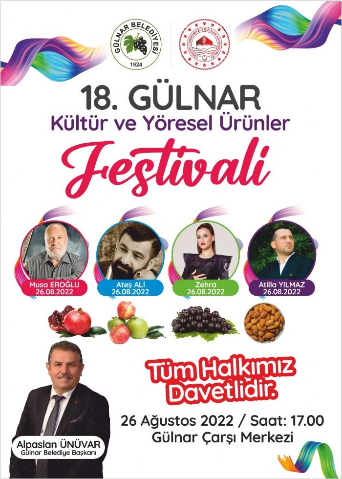 Başkan Ünüvar’dan 18. Gülnar Kültür Ve Yöresel Ürünler Festivaline Davet