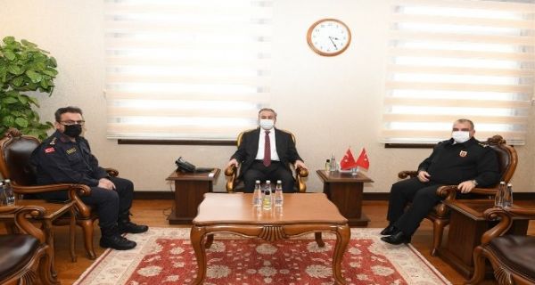 T�mgeneral Halis Zafer Ko�’tan Vali Su’ya ziyaret