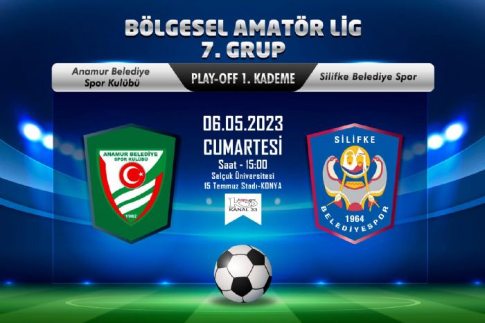 3. Lig Playoff 2.Manda Anamur Belediye Spor Silifke Belediye Spor ile karlayor