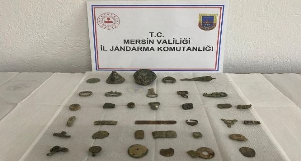 Mersin’de 37 Para Tarihi Eser Ele Geirildi