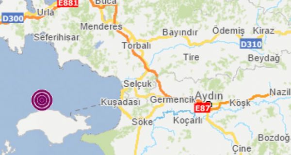 zmir aklarnda 4.5 byklnde deprem