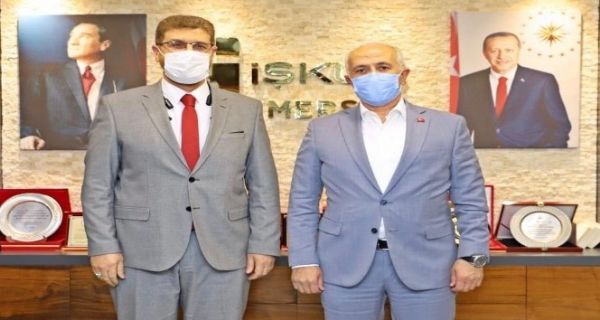 Ba�kan G�ltak, ��KUR �L M�d�r� Kutlu ile bulu�tu