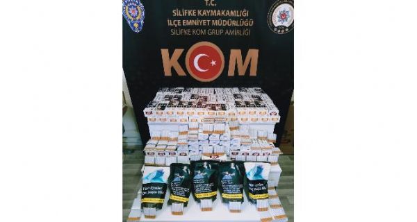 Silifke’de 45 bin kaak makaron ile bin 440 dolu makaron ele geirildi