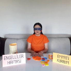 Mezitli�nin miniklerinden engellileri anlama dersleri 