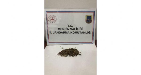 Silifke’de iki pheli 30 gram esrar ile yakaland