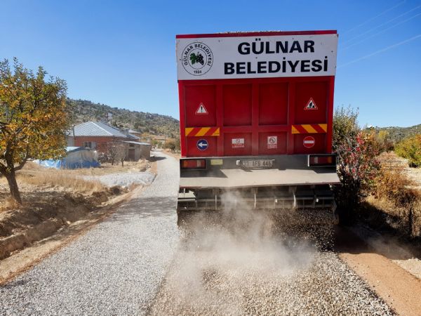 Glnar Belediyesi Asfalt almalarna Akova Mahallesinde Devam Ediyor