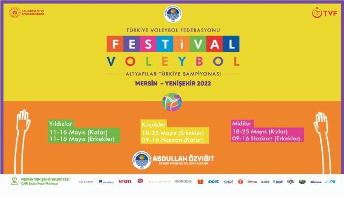 Festival Voleybol 2022 Mersin Yeniehirde Yaplacak