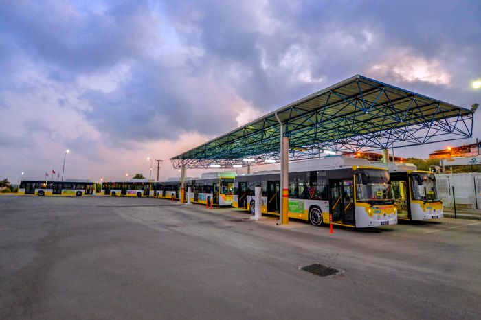 Mersin Bykehir, CNGli Otobsler in Doalgaz Yakt Dolum stasyonu Kurdu