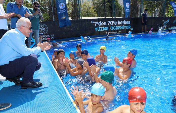 Akdenizde Yzme Havuzu ocuklarn Ayana Geliyor